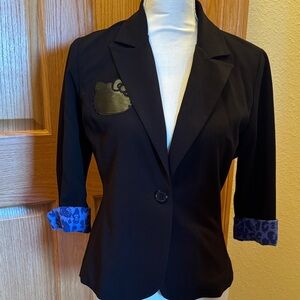 Hello Kitty Black Blazer with Blue Cuff Accents